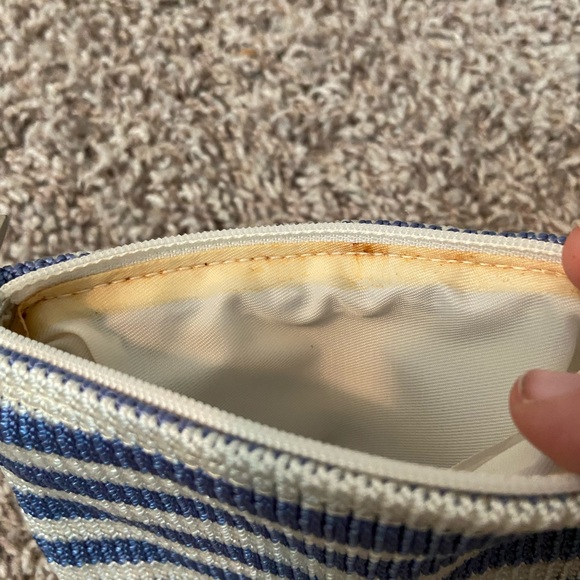 The Sak Elliot Luca Knitted Periwinkle /Cream Shoulder Bag/Purse - Picture 6 of 12